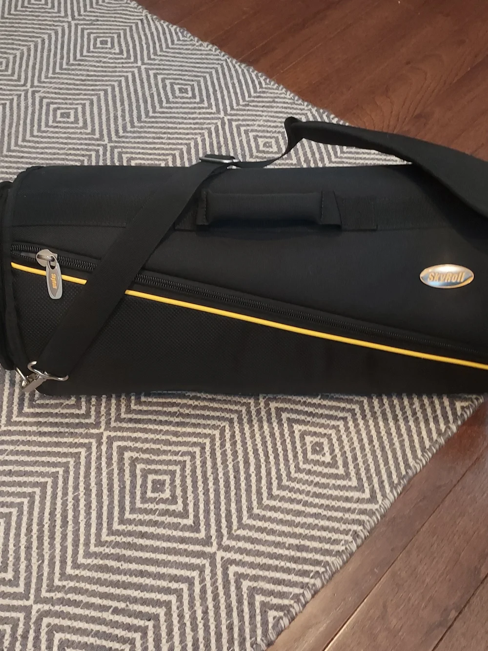 Black Roll-Up Travel Garment Bag with Carry Handle